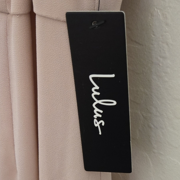 Pale Pink long Bridesmaid dress with straps. GREAT FOR SUMMER WEDDINGS! - Picture 3 of 4